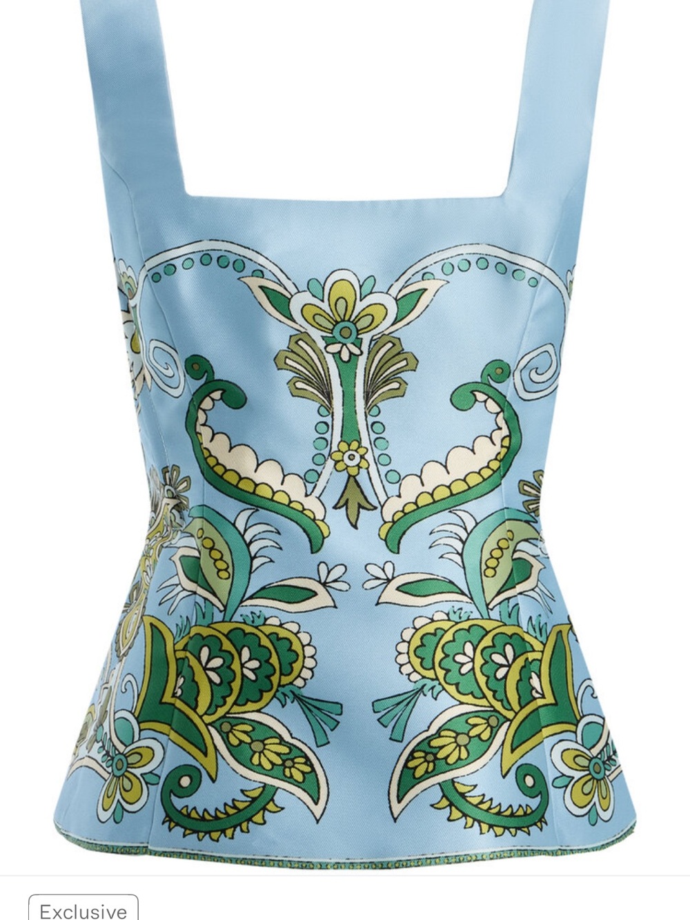 NWT Alemais Marion Printed Twill Peplum Top - Moda Operandi Exclusive - Picture 4 of 6